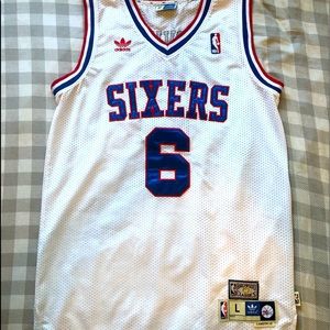 Official NBA Men’s Jersey Lrg Sixers #6 Erving